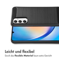 imoshion Brushed Back Cover für das Samsung Galaxy A34 (5G) - Schwarz