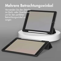 Accezz Smarte Klapphülle aus Silikon Apple iPad 6 (2018) 9.7 Zoll / iPad 5 (2017) 9.7 Zoll - Schwarz
