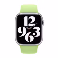 Apple Silikon Solo Loop für das  Apple Watch | 44/45/46/49 mm - Größe 6 - Sprout Green