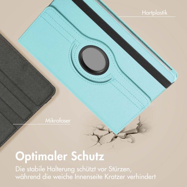 imoshion 360° drehbare Klapphülle Samsung Galaxy Tab S9 11.0 Zoll / Tab S10 FE / S9 FE 10.9 Zoll - Hellblau