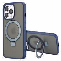 Accezz Ring Stand Backcover mit MagSafe Apple iPhone 13 Pro Max - Blau