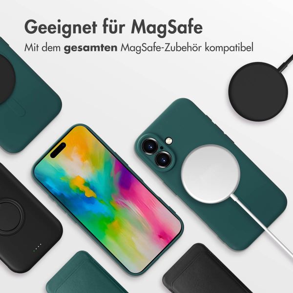 imoshion Color Back Cover mit MagSafe für das Apple iPhone 16 - Dunkelgrün