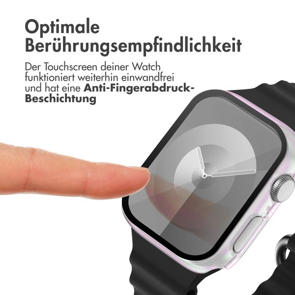 imoshion Full Cover glänzendes Hard Case für die Apple Watch Series 7 / 8 / 9 – 45 mm – Pearlescent