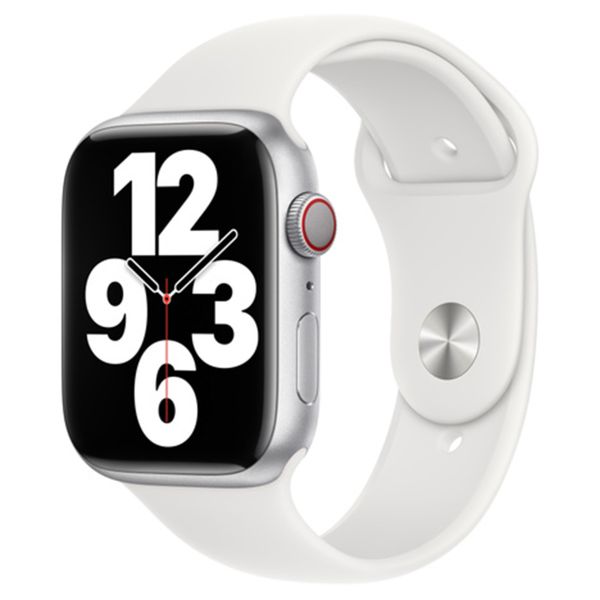 Apple Sport Band für das Apple Watch Series 1 bis 10 / SE / Ultra (2) (44/45/46/49 mm) - Weiß