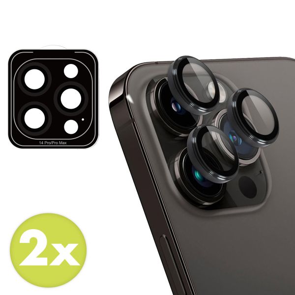 imoshion ﻿2er-Pack Objektivschutz für Kamera für das Apple iPhone 14 Pro / 14 Pro Max - Grau