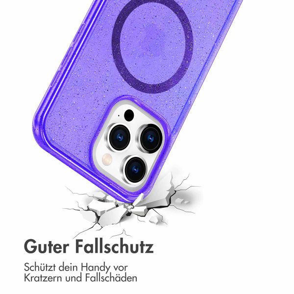 imoshion Sparkle Back Cover mit MagSafe Apple iPhone 15 Pro Max - Glitzer Violett