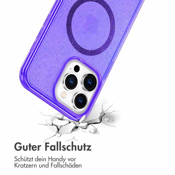 imoshion Sparkle Back Cover mit MagSafe für das iPhone 15 Pro Max - Violett