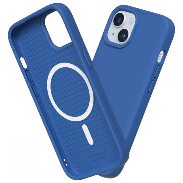 RhinoShield ﻿SolidSuit Back Cover MagSafe für das Apple iPhone 15 Plus - Classic Cobalt Blue