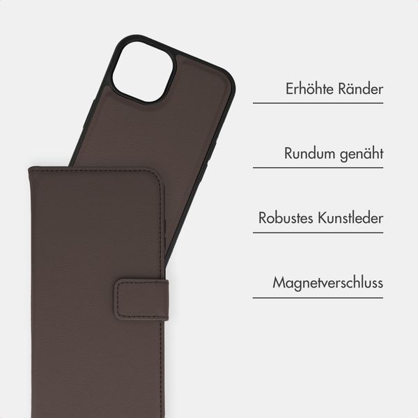 imoshion Herausnehmbare 2-in-1 Luxus-Bookcase Apple iPhone 13 - Braun