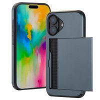 imoshion Backcover mit Kartenfach für das Apple iPhone 16 - Dunkelblau