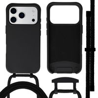 imoshion Color Backcover mit abnehmbarem Handykette und MagSafe Apple iPhone 17 Pro Max - Schwarz