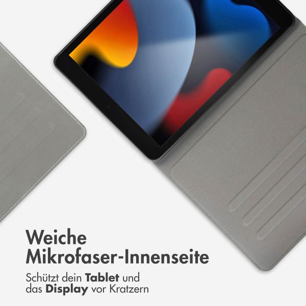 Accezz Classic Klapphülle Apple iPad 9 (2021) 10.2 Zoll / iPad 8 (2020) 10.2 Zoll / iPad 7 (2019) 10.2 Zoll - Dunkelblau