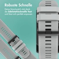 imoshion QuickFit® Silikonarmband - 26 mm Garmin Watch Anschluss - Grau