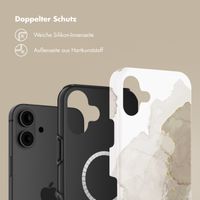 Selencia Vivid Rückabdeckung mit MagSafe Apple iPhone 16 - Marble Light Brown