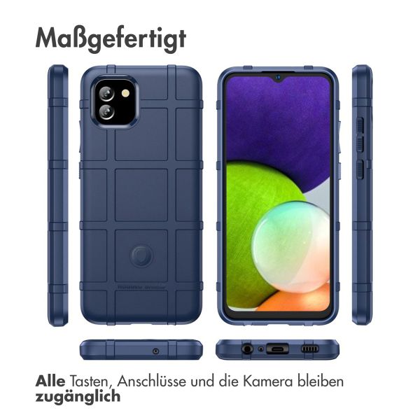 imoshion Rugged Shield Backcover für das Samsung Galaxy A03 - Dunkelblau