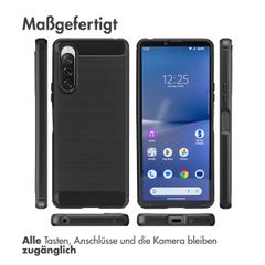 imoshion Brushed Back Cover Sony Xperia 10 V - Schwarz