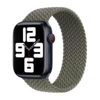 Apple Geflochtenes Solo Loop für das  Apple Watch | 38/40/41/42 mm - Größe 6 - Olive