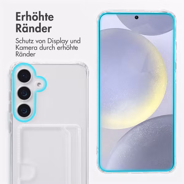 imoshion Soft Case Back Cover mit Kartenhalter Samsung Galaxy S25 Plus - Transparent