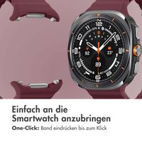 imoshion Ocean Silikonarmband für das  Samsung Galaxy Watch Ultra (2024/2025) - Wine Red