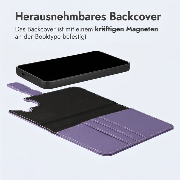 imoshion Herausnehmbare 2-in-1 Luxus-Bookcase Samsung Galaxy S25 FE - Violett