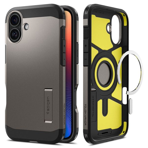 Spigen Tough Armor™ Case MagSafe für das iPhone 16 Plus - Gun Metal