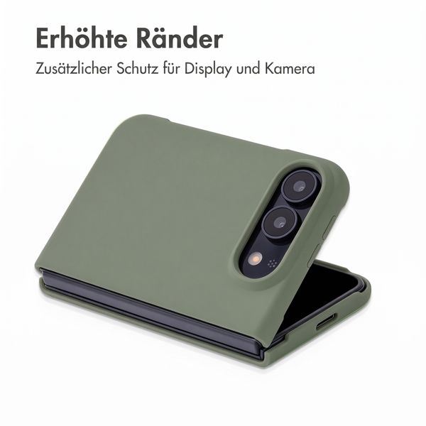 Accezz Liquid Silikoncase mit MagSafe Apple iPhone Duo - Cooper Green