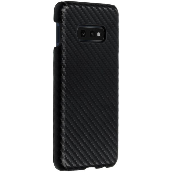 Carbon Look Hardcase-Hülle Schwarz für Samsung Galaxy S10e