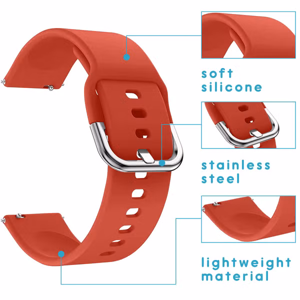 imoshion Silikonband für das  Samsung Galaxy Watch 4 / 5 / 6 / 7 / FE (20 mm) - Rot