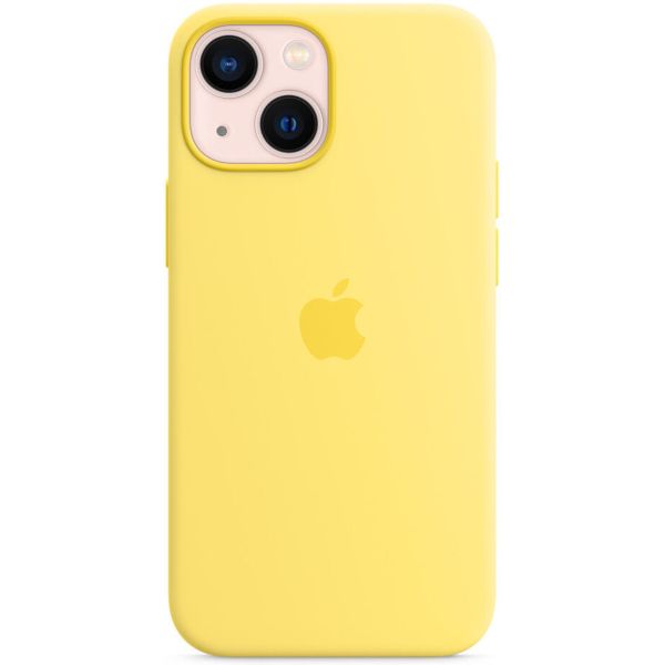 Apple Silikon-Case MagSafe für das Apple iPhone 13 Mini - Lemon Zest