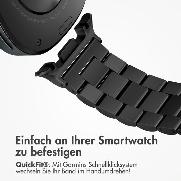 imoshion Edelstahlarmband für das  Samsung Galaxy Watch 8 (40/44mm) / Classic (46mm) - Schwarz