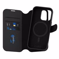 CARE by PanzerGlass Tango 2-in-1 Wallet Case MagSafe für das Apple iPhone 16 Pro - Schwarz
