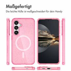 imoshion Sparkle Back Cover mit MagSafe Samsung Galaxy S25 - Glitzer Rosa