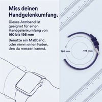 imoshion Magnetlederarmband für Apple Watch | 44/45/46/49 mm - Weiß