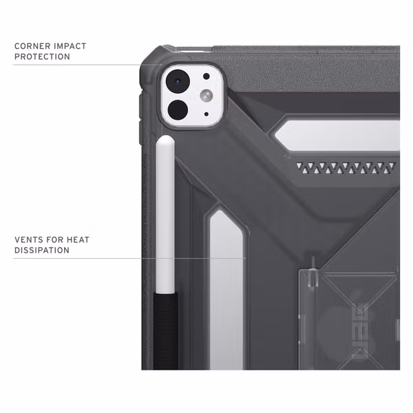 UAG Scout Klapphülle Apple iPad Pro 11 (2025) M5 / (2024) M4 - Ash