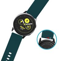 imoshion Silikonband für das  Samsung Galaxy Watch 4 / 5 / 6 / 7 / FE (20 mm) - Dunkelgrün