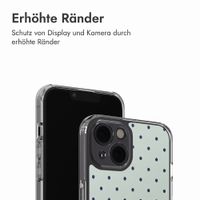 imoshion Design Hülle Apple iPhone 13 - Polka Dot Mintgroen