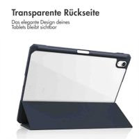 imoshion Trifold Hardcase Klapphülle Apple iPad Air 11 Zoll (2026) M4 / (2025) M3 / (2024) M2 / Air 5 (2022) / Air 4 (2020) - Dunkelblau