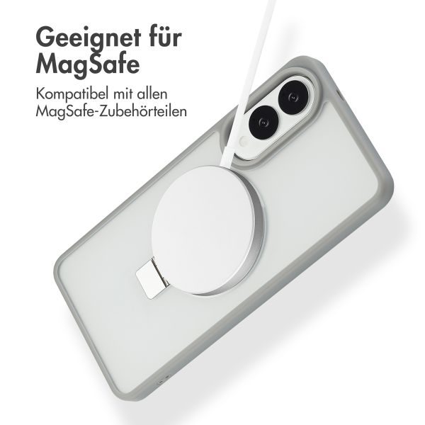 Accezz Ring Stand Backcover mit MagSafe Samsung Galaxy S25 Edge - Grau