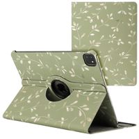 imoshion 360° drehbare Design Klapphülle Apple iPad Pro 13 (2024) M4 - Green Flowers