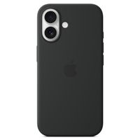 Apple Silikon-Case MagSafe für das Apple iPhone 16 - Black