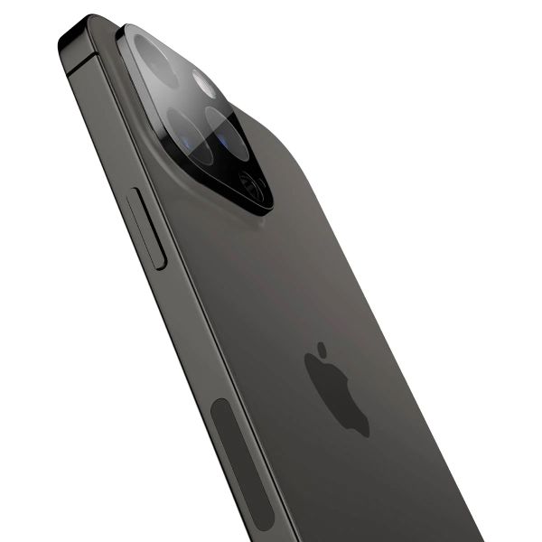 Spigen GLAStR Kameraprotektor aus Glas 2er-Pack für das iPhone 14 Pro / 14 Pro Max - Schwarz