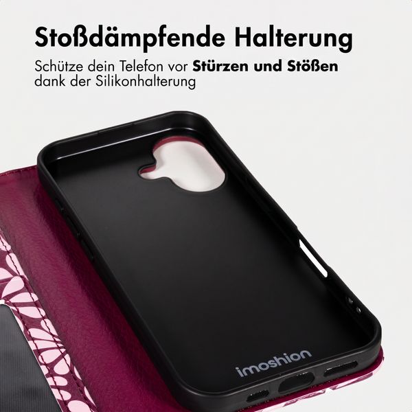 imoshion Design Klapphülle Apple iPhone 16 - Bloom Love Blush