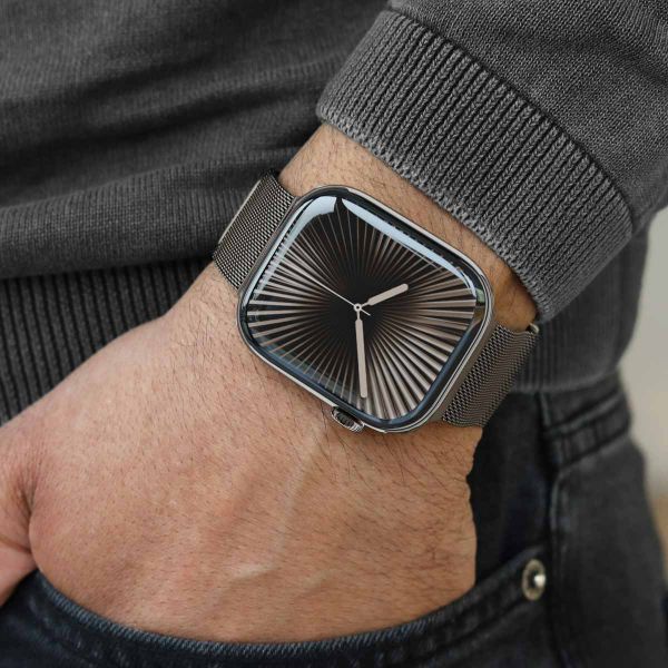 Vonmählen Milanese Loop 2 Armband für deine Apple Watch | 38/40/41/42 mm - Granit Grey