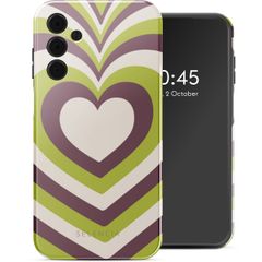 Selencia Vivid Backcover Samsung Galaxy A15 (5G/4G) - Double Hearts Plum Fern