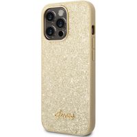 Guess Glitter Flakes Back Cover Apple iPhone 14 Pro - Gold