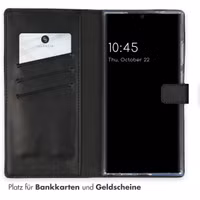 Selencia Echtleder Klapphülle Samsung Galaxy S24 Ultra - Schwarz