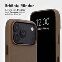 Accezz 2-in-1 Klapphülle aus Leder mit MagSafe Apple iPhone 18 Pro / 17 Pro - Kaffeebraun