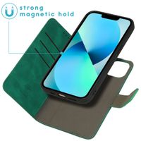 imoshion Entfernbare 2-1 Luxus Klapphülle Apple iPhone 13 - Dunkelgrün