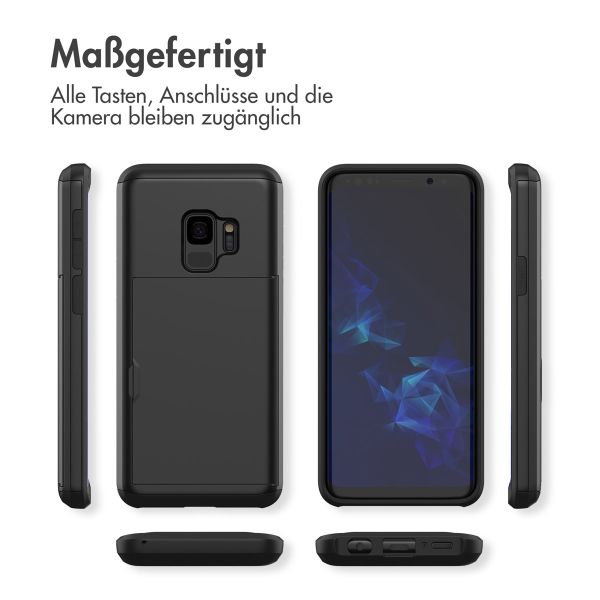 imoshion Backcover mit Kartenfach Samsung Galaxy S9 - Schwarz