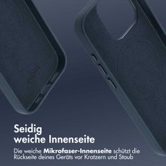 Accezz MagSafe Leather Backcover Apple iPhone 15 Pro - Nightfall Blue